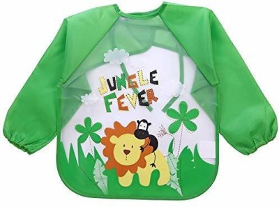 TREXEE Full Sleeves Washable Waterproof Bib for Babies & Kids(Multicolor)