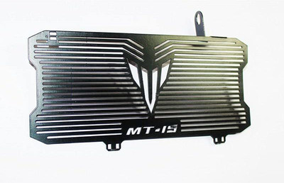 Gogna Mart YAM-AHA MT 15 Radiator Grill Guard Dash Bike Radiator Guard (Black) Bike Fairing Kit