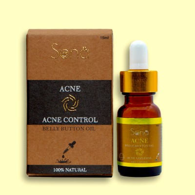 SONA Natural and Organic Acne Control Belly Button Oil with goodness of Neem oil, Pudhina oil, Turmeric, Lemon For Reducing Acne, Skin Problem and Rejuvenating(15 ml)