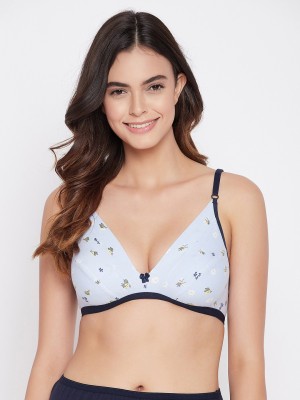 Clovia Women Plunge Non Padded Bra(Blue)