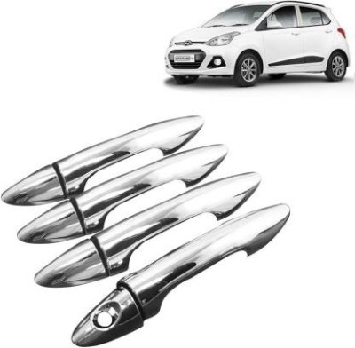 HOTRENZ CHROME DOOR HANDLE COVER FOR HYUNDAI GRAND I-10 Car Grab Handle Cover