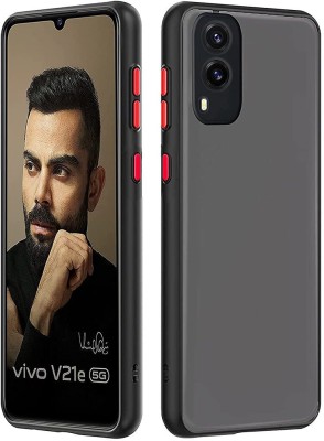 SAM GADGETS WORLD Back Cover for ViVO V21e 5G(Black, Shock Proof, Pack of: 1)