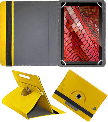 Fastway Flip Cover for I Kall N15 10 inch Tablet(Yellow, Cases with Holder, Pack of: 1)