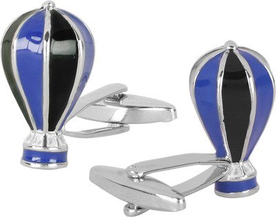 Shining Jewel Brass Cufflink(Silver, Blue, Black)