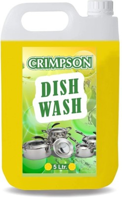 crimpson Premium High Action Dishwashing Liquid - 5L |LEMON Dishwash Liquid For Utensils | Dishwash Gel | Dish Cleaning Liquid 5 ltr With LEMON fragrance Dish Cleaning Gel Dish Cleaning Gel(LEMON, 5 L)