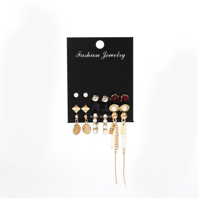 Scintillare by Sukkhi Charming Gold Plated Stud & Dangle Earring Combo for Women Alloy Stud Earring