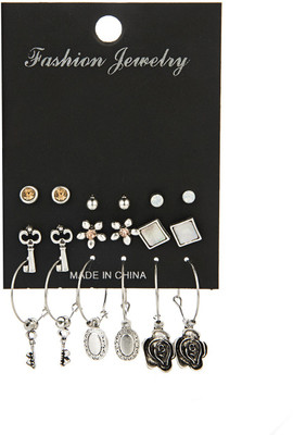 Scintillare by Sukkhi Glittery Gold Plated Stud & Dangle Earring Combo for Women Alloy Stud Earring