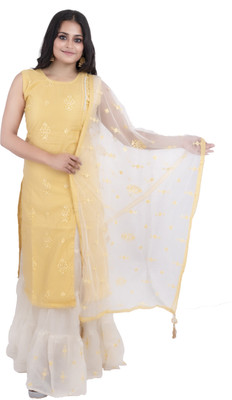 DRESSED UP DIVAS Women Kurta Skirt Set