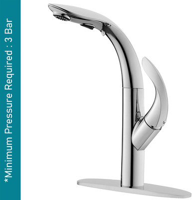 Alton ACT21010 Single Lever Sink Mixer With Swivel Spout and Dual Flow Pull-Down Sprayer Aerator Foam Flow Faucet(Deck Mount Installation Type)
