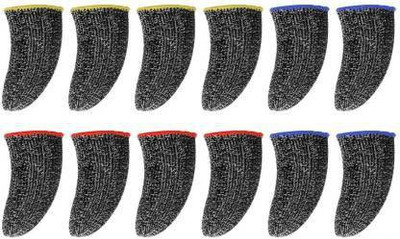 Jape Mobile Gaming Finger Sleeves for Slip Proof and Sweat Proof (pack of 6) Finger Sleeve(Pack of 12)