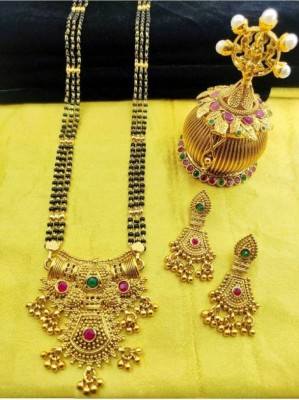 Laksh Alloy Gold-plated Multicolor Jewellery Set(Pack of 1)