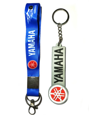 ShopTop Good quality combo Yamaha tag and rubber keyring Key Chain