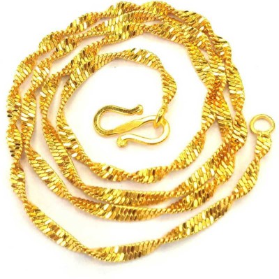Jewar Mandi Gold-plated Plated Brass, Copper Chain
