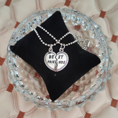 M Men Style Best Friend Necklaces for 2 - Matching Friendship Necklaces - Long Distance Friendship - Set of 2 - My Best Friend Necklace For Men And Women Rhodium Zinc, Metal Pendant Set M Men Style Best Friend Necklaces for 2 - Matching Friendship Necklaces - Long Distance Friendship - Set of 2 - My Best Friend Necklace For Men And Women Rhodium Zinc, Metal Pendant Set