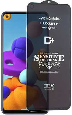 A-Allin1 Edge To Edge Tempered Glass for Samsung Galaxy A21, (Premium Luxury D+ Sensitive Touching Edge to Edge Tempered Glass With Camera Open Cut)(Pack of 1)