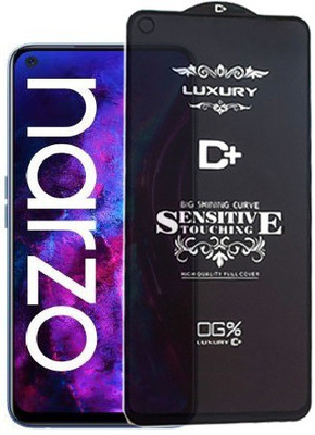 A-Allin1 Edge To Edge Tempered Glass for Realme Narzo 30 Pro, (Premium Luxury D+ Sensitive Touching Edge to Edge Tempered Glass With Camera Open Cut)(Pack of 1)