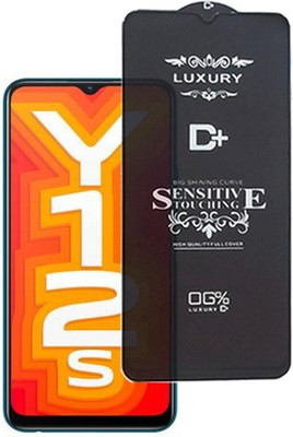 Mersal Edge To Edge Tempered Glass for Vivo Y12s, (Premium Luxury D+ Sensitive Touching Edge to Edge Tempered Glass With Camera Open Cut)(Pack of 1)