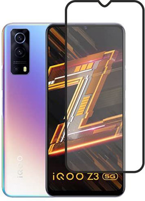 Bai and kaka Edge To Edge Tempered Glass for IQOO Z3 5G(Pack of 1)