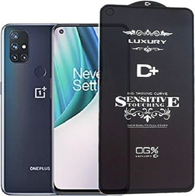 Mersal Edge To Edge Tempered Glass for OnePlus Nord N10, (Premium Luxury D+ Sensitive Touching Edge to Edge Tempered Glass With Camera Open Cut)(Pack of 1)