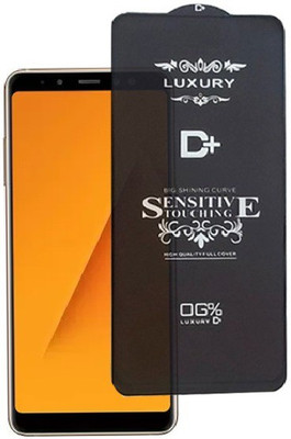Mersal Edge To Edge Tempered Glass for Samsung Galaxy A8 Plus, (Premium Luxury D+ Sensitive Touching Edge to Edge Tempered Glass With Camera Open Cut)(Pack of 1)