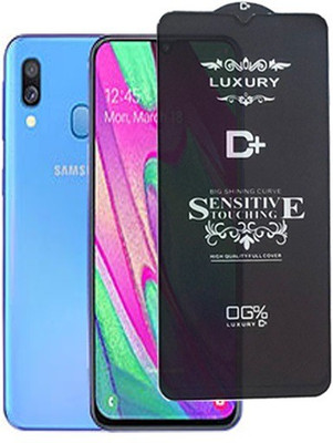 Mersal Edge To Edge Tempered Glass for Samsung Galaxy A40, (Premium Luxury D+ Sensitive Touching Edge to Edge Tempered Glass With Camera Open Cut)(Pack of 1)