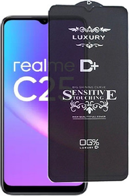 Mersal Edge To Edge Tempered Glass for Realme C25, (Premium Luxury D+ Sensitive Touching Edge to Edge Tempered Glass With Camera Open Cut)(Pack of 1)