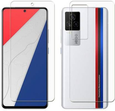 PR SMART Front and Back Tempered Glass for Vivo iQOO 7(Pack of 2)