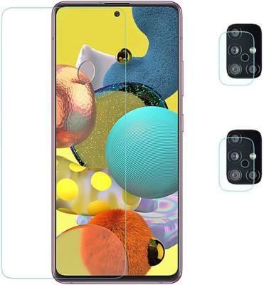 ZORAM Impossible Screen Guard for Flexible, 9H Impossible Tempered Glass Screen Guard With Back Camera Glass Guard for Samsung Galaxy A51 5G (Combo)(Pack of 1)