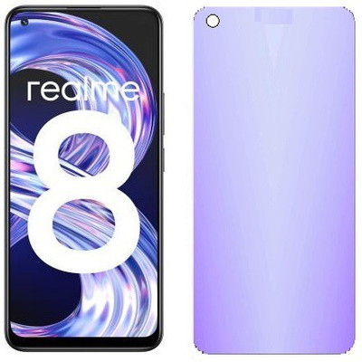 HOBBYTRONICS Tempered Glass Guard for Realme 8, Realme 8 Pro (AntiBlue)(Pack of 1)