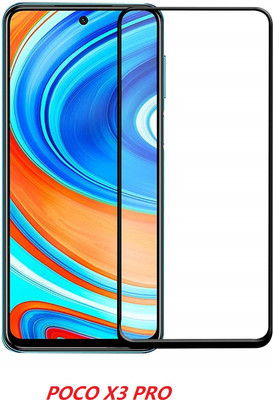 HSONEX Edge To Edge Tempered Glass for Poco X3 Pro(Pack of 1)