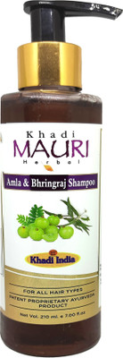 Khadi Mauri Amla Bhringraj Shampoo - Pack of 1(210 ml)