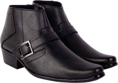 George Adam Eleveted Mens Boots Boots For Men(Black)