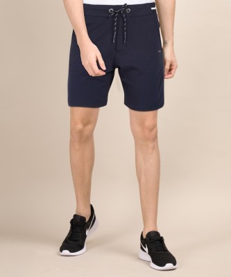 Pepe Jeans Solid Men Blue Basic Shorts