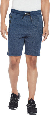 Ajile By Pantaloons Solid Men Dark Blue Regular Shorts