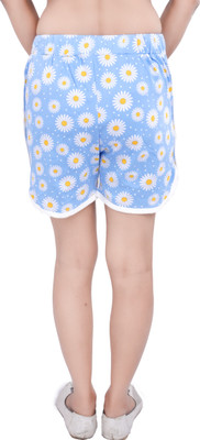 DRESSED UP DIVAS Floral Print Women Multicolor Hotpants