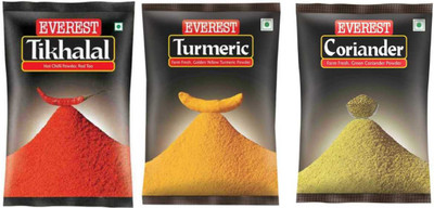 EVEREST Turmeric + Coriander + tikhalal 100 gm Pack of 3(3 x 100 g)