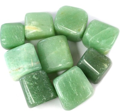 CRYSTU Natural Green Aventurine Tumble Stone. Charged By Reiki Grandmaster & Vastu Expert(25-50 GM Approx) Polished Asymmetrical Crystal Stone(Green 100 g)