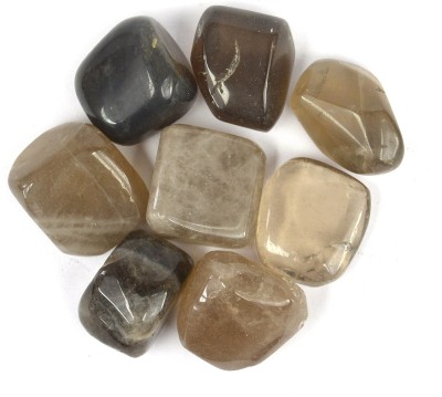 CRYSTU Natural Smoky Quartz Tumble Stone. Charged By Reiki Grandmaster & Vastu Expert Polished Asymmetrical Crystal Stone(Brown 100 g)