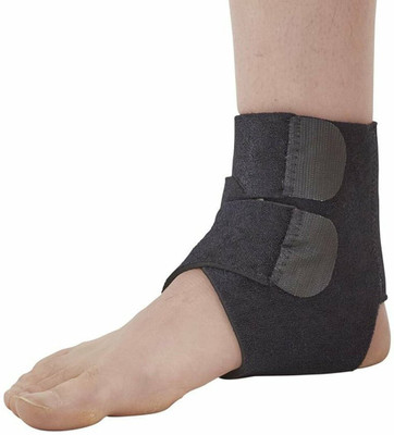 GymWar Breathable Ankle Support Compression Brace for Injuries, Pain Relief and Recovery Ankle Support(Black)