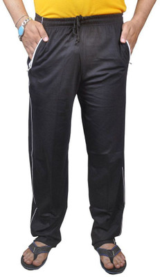 Reoutlook Solid Men Black Track Pants