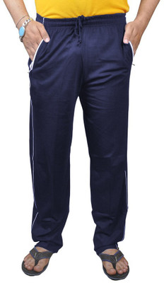 Reoutlook Solid Men Dark Blue Track Pants