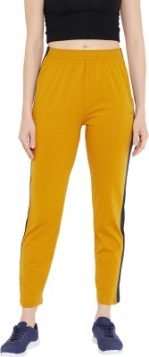 OKANE Solid Women Yellow Track Pants