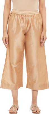 Rangmanch by Pantaloons Regular Fit Women Gold Trousers