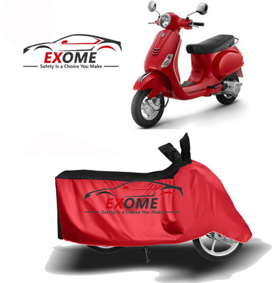 APNEK Two Wheeler Cover for Vespa(Vespa LX 125, Red, Black)