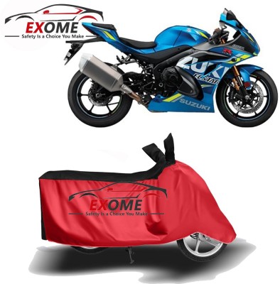 EXOME Two Wheeler Cover for Suzuki(GSX R1000, Red, Black)