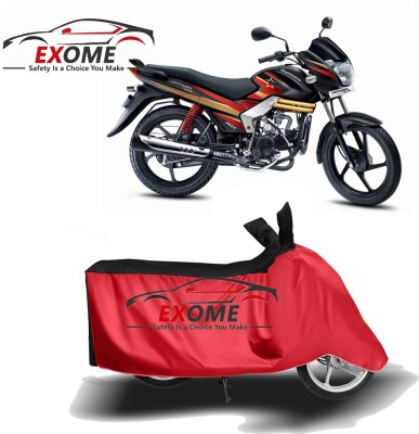 EXOME Two Wheeler Cover for Mahindra(Centuro, Red, Black)