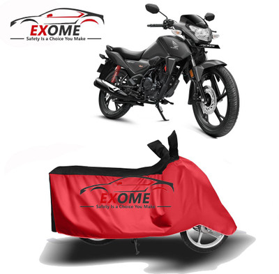 AutoRash Two Wheeler Cover for Honda(CB Shine SP, Red, Black)