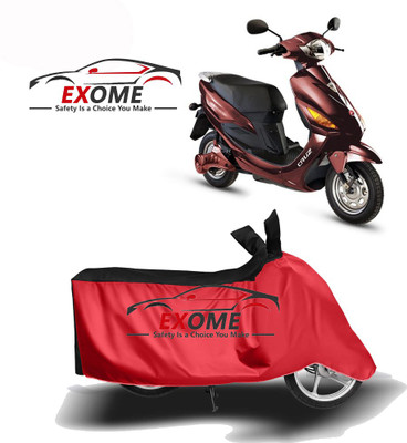 APNEK Two Wheeler Cover for Hero Electric(Electric Cruz, Red, Black)