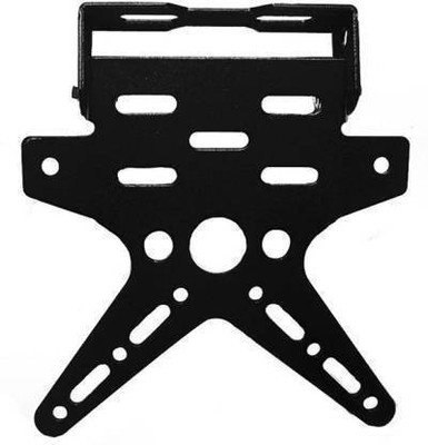 Ubom R15 V3 X type Tail tidy Bike Number Plate black Bike Number Plate(Iron 10 cm  x  12 cm)