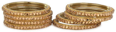 AFAST Glass Enamel Bangle Set(Pack of 8)